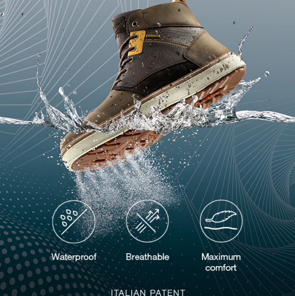 Geox Amphibiox brown suede boots 10
